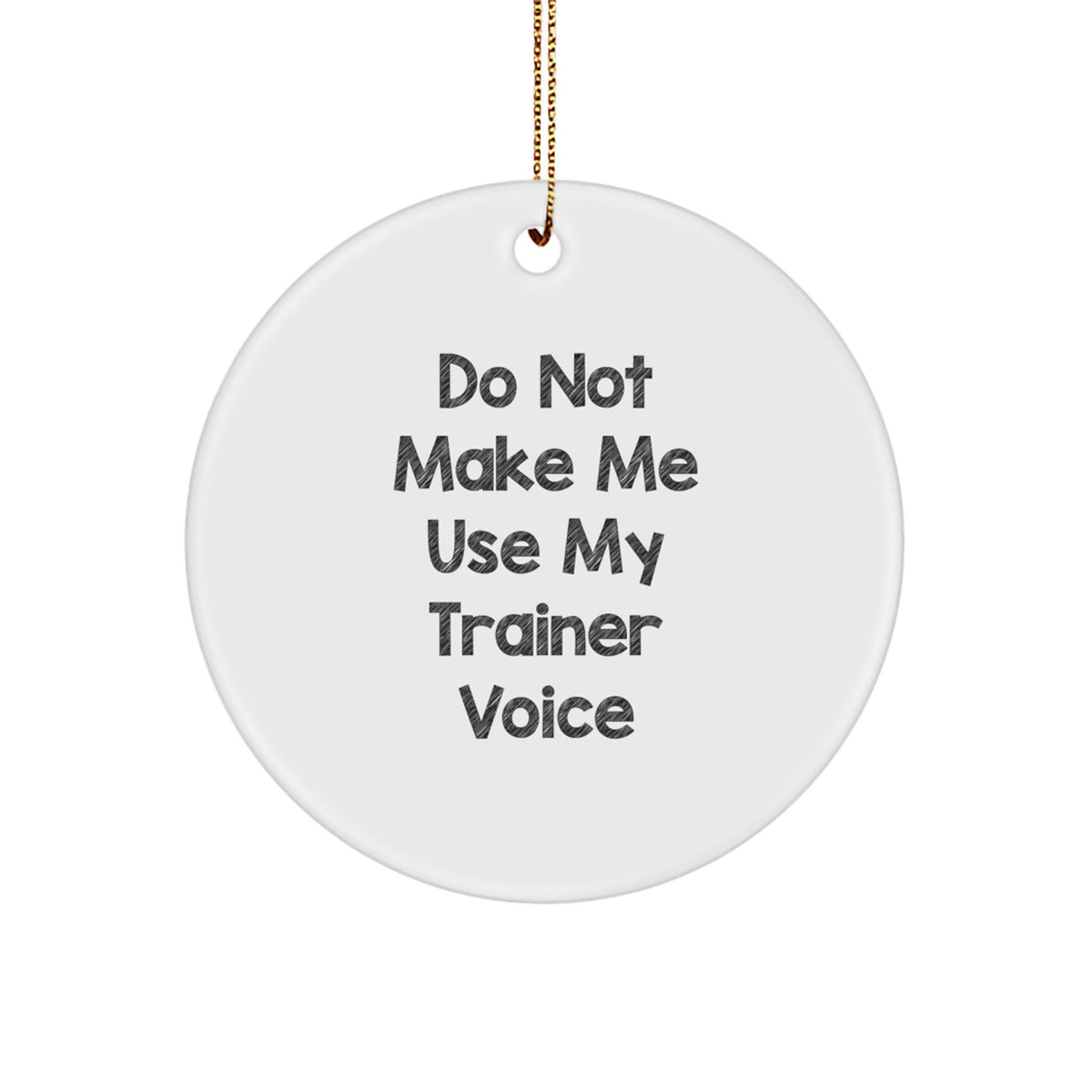Trainer Keepsake Christmas Ornament for Him Gift - Holiday Cheer Tree - Image 1