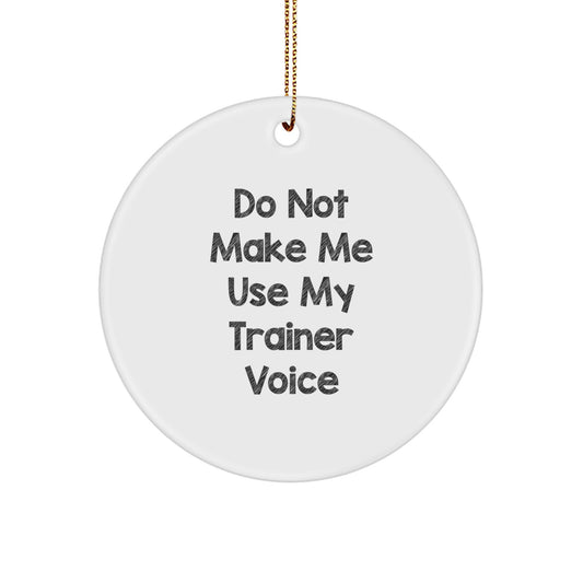Trainer Keepsake Christmas Ornament for Him Gift - Holiday Cheer Tree - Image 1
