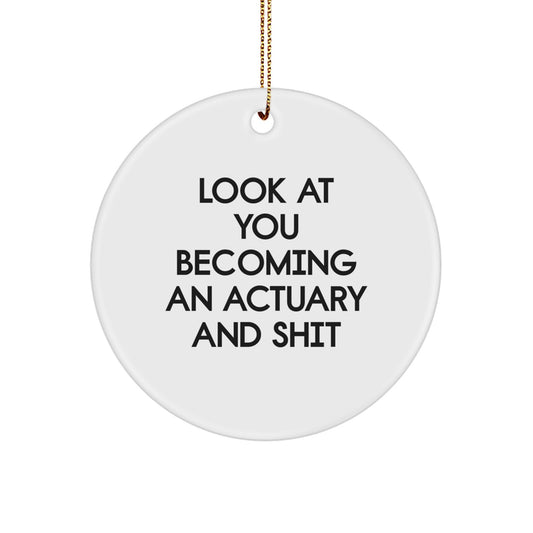 Actuary Christmas Ornament for Family Treasure Surprise Gift - Image 1