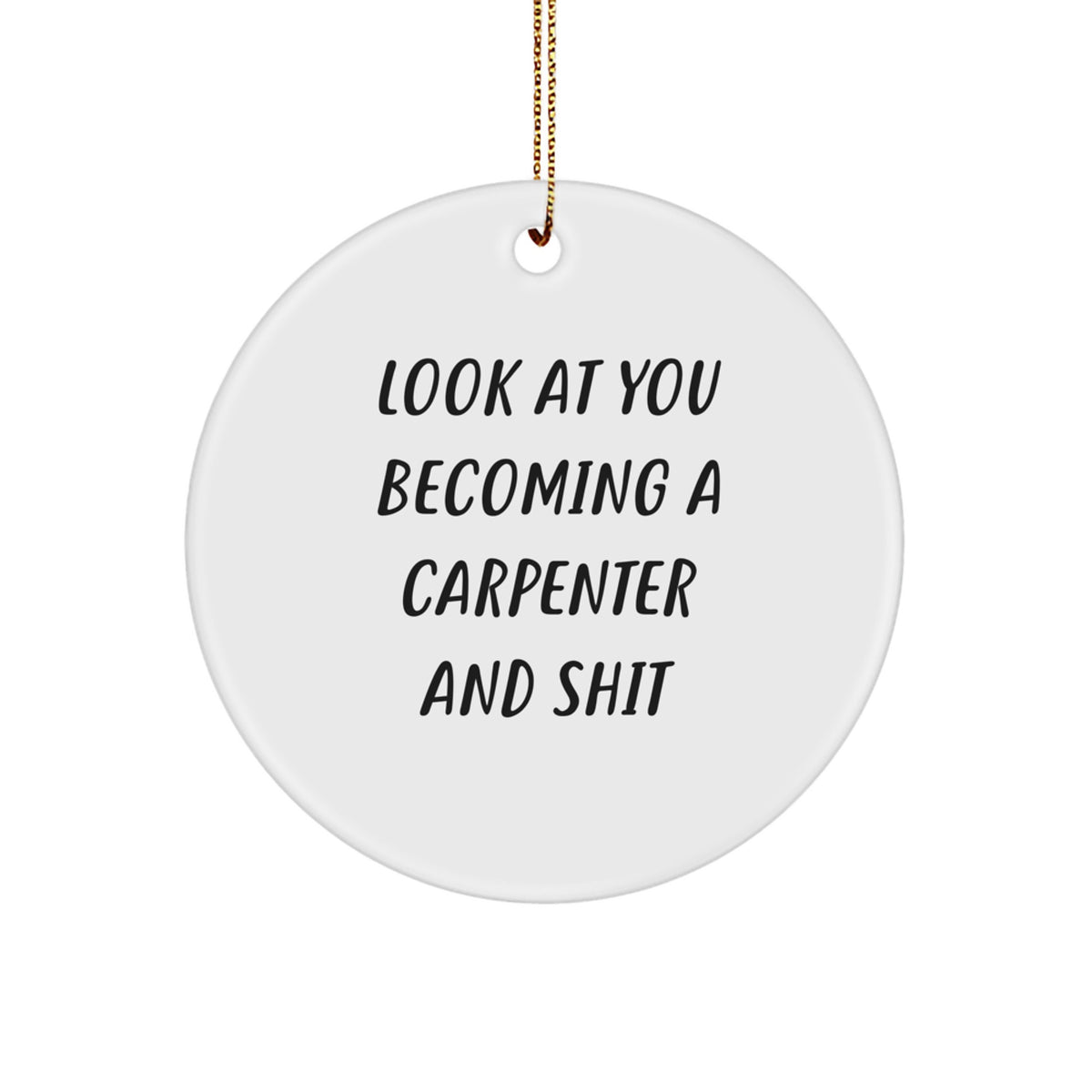 Carpenter Christmas Ornament Surprise Heartfelt Gift for Family - Image 1