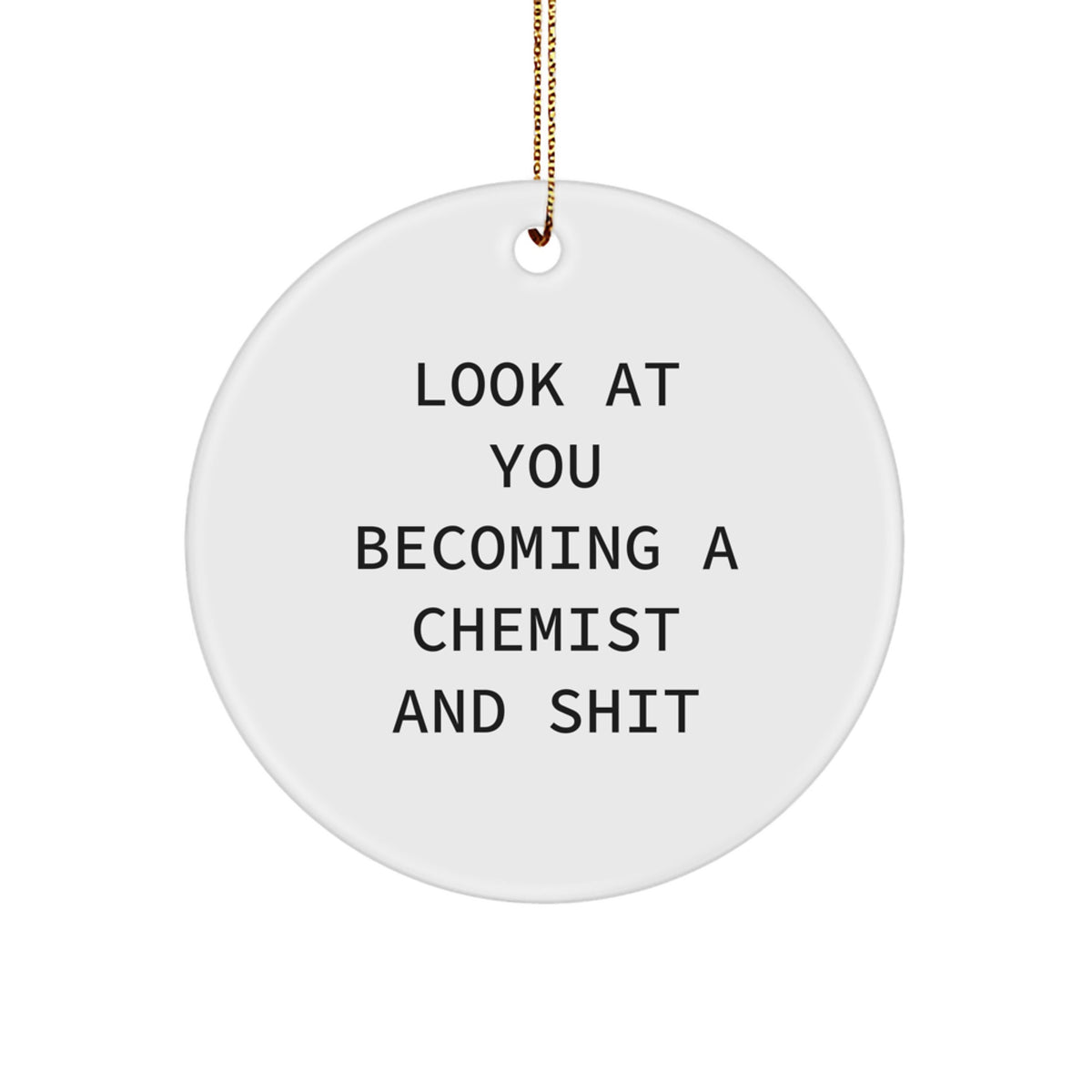 Christmas Ornament Gift for Coworkers A Funny Chemist Idea - Image 1