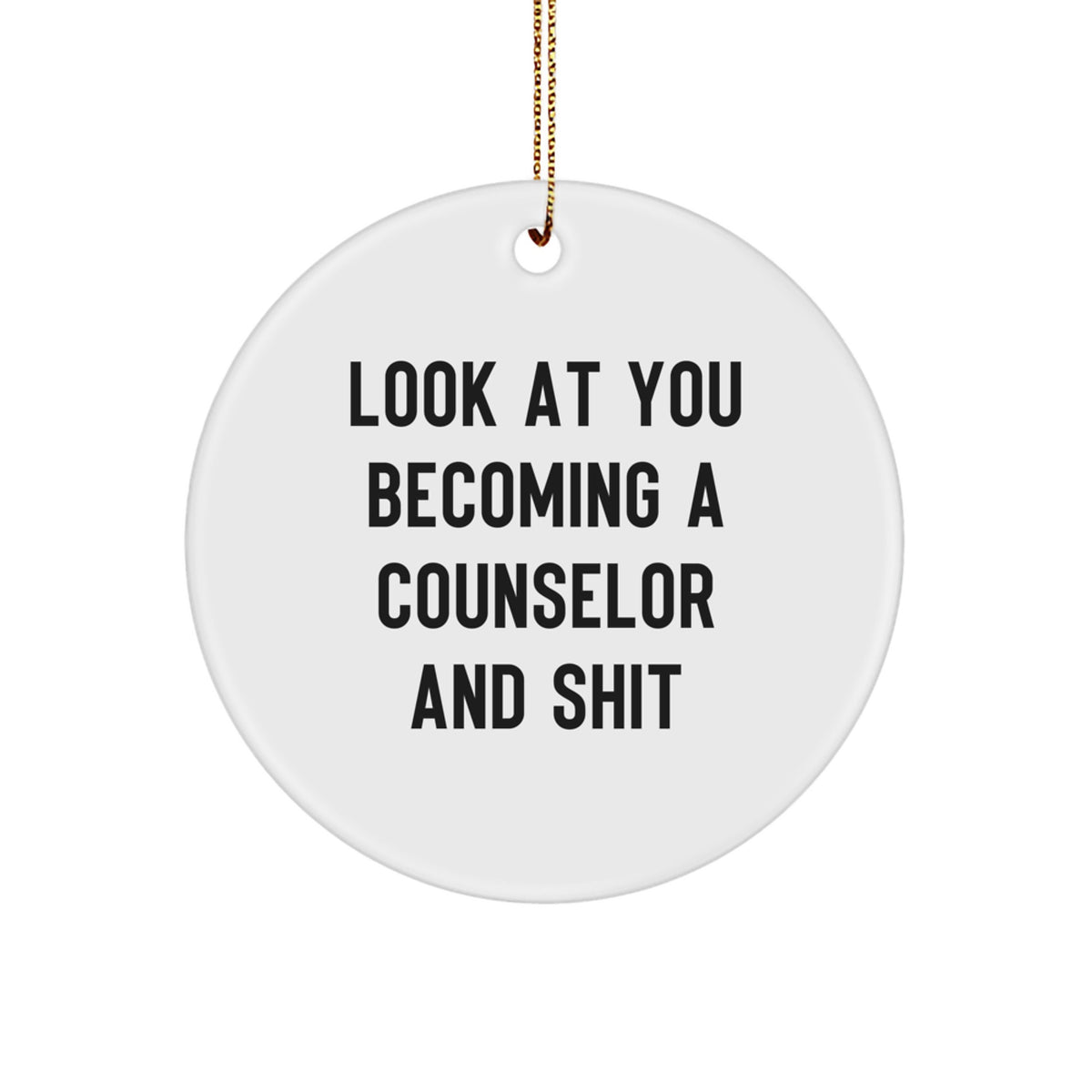 Christmas Gift for Her Counselor Ornament – You Becoming A Counselor - Image 1