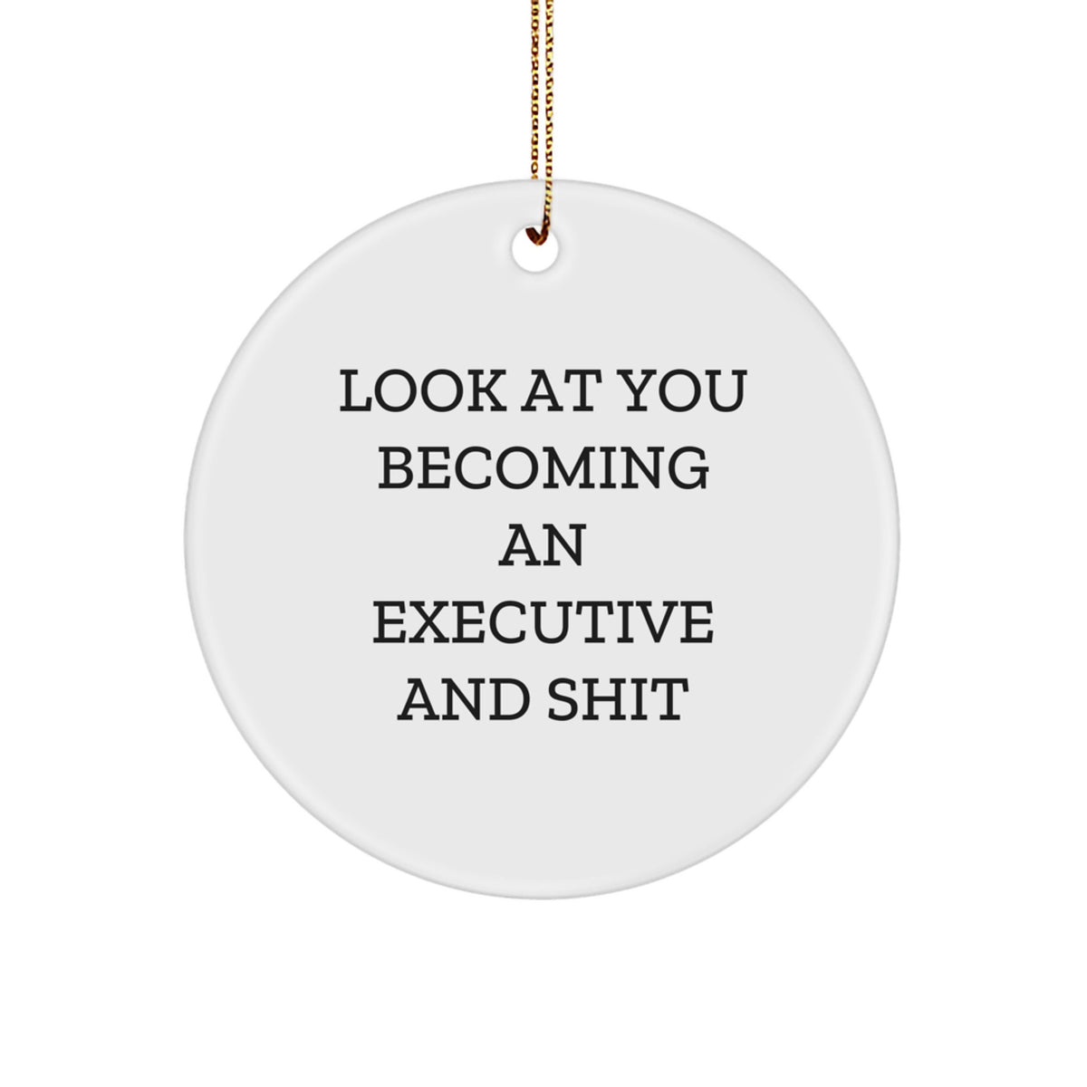 Executive Christmas Ornament Gift - Hilarious 'Becoming An Executive And - Image 1