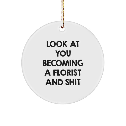 Christmas Ornament Gift for Coworkers A Funny Florist Idea - Image 1