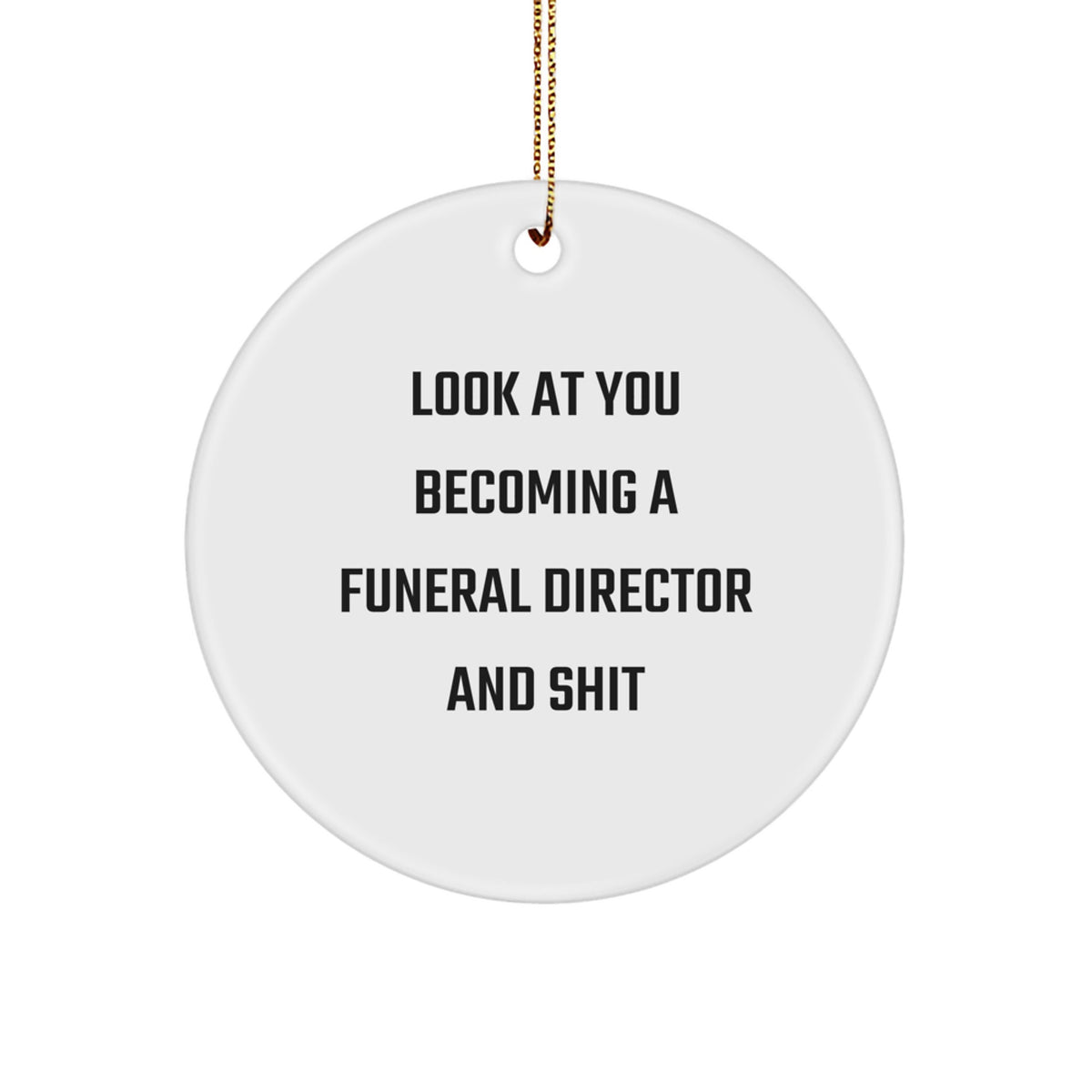 Funeral Director Treasure Christmas Ornament for Family Gift - Image 1