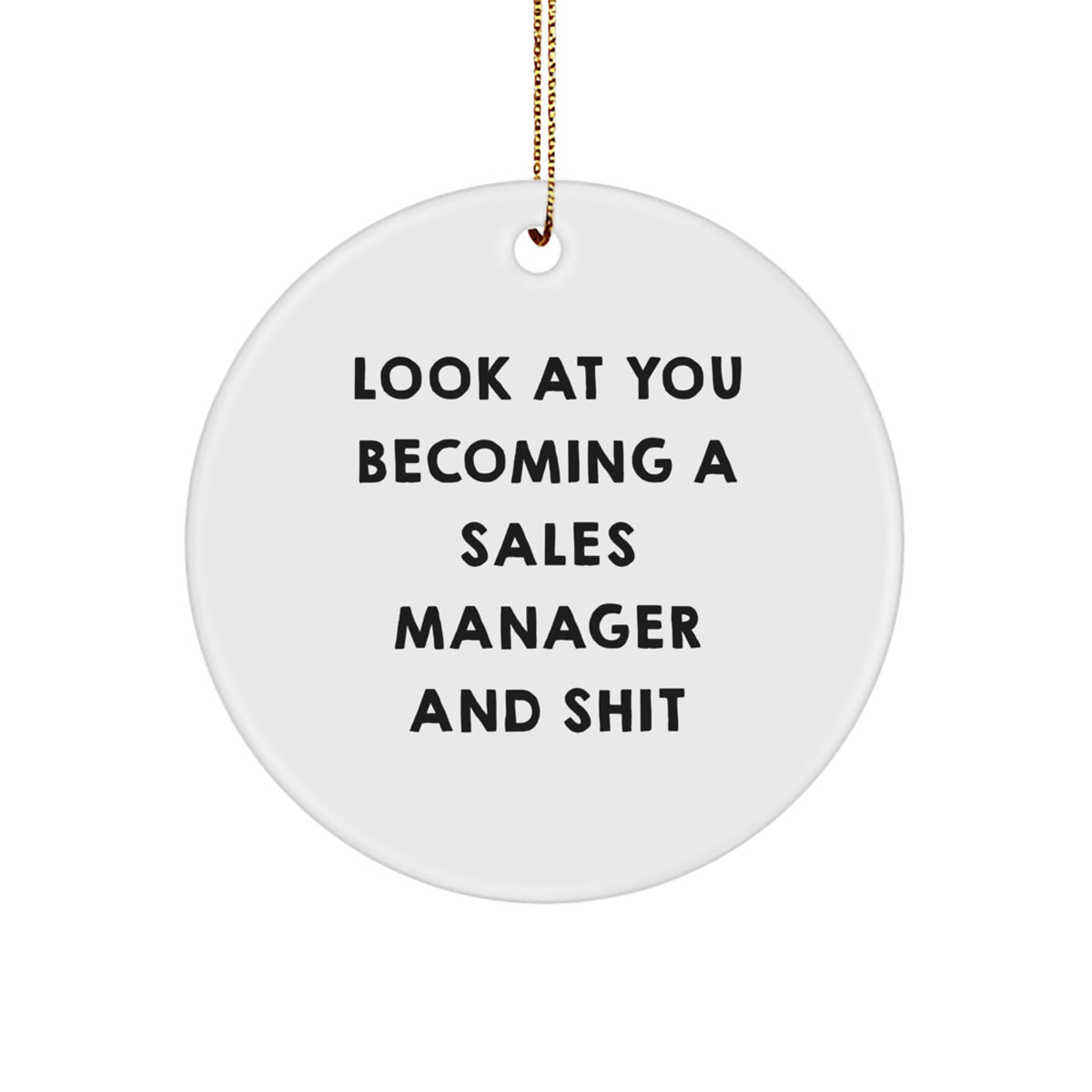 Christmas Ornament Gift for Kids - Favorited, Funny Sales Manager - Image 1