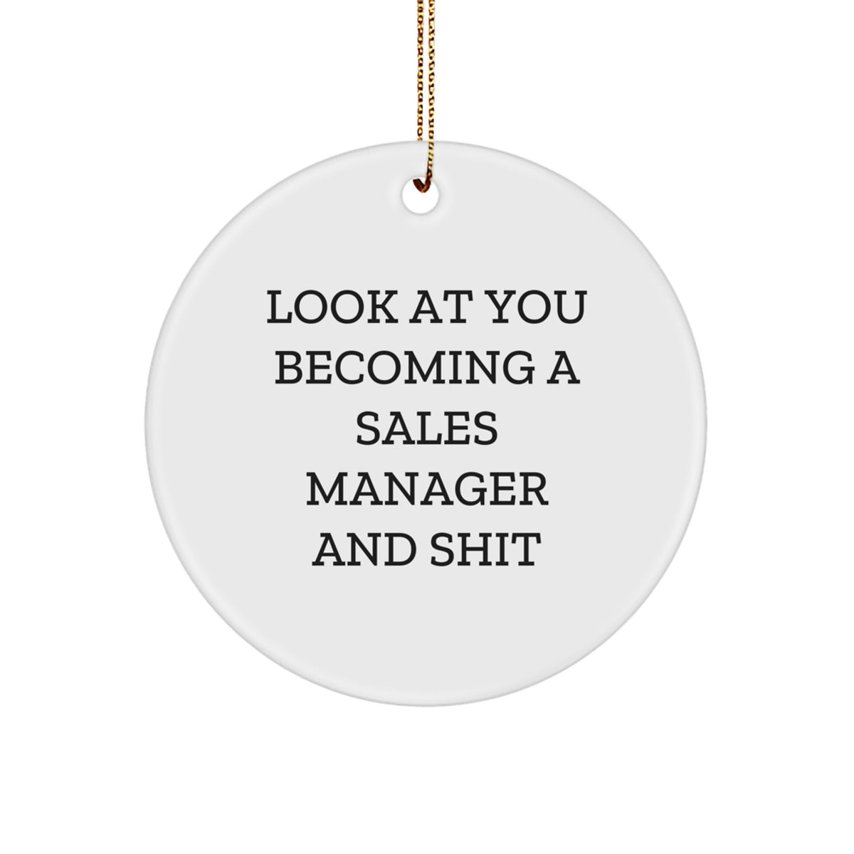 Christmas Ornament Gift For Coworkers - Look At You Becoming A Sales - Image 1