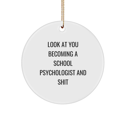 Christmas Gift for Her School Psychologist Ornament Present - Image 1