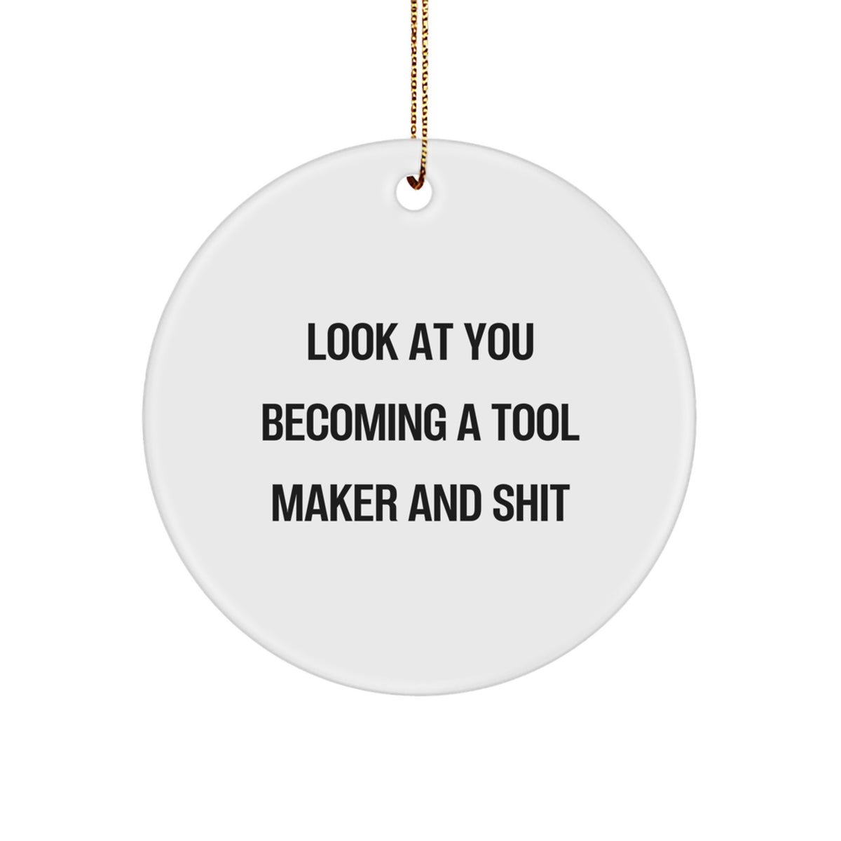 Tool Maker Keepsake Christmas Ornament for Him Gift Holiday Cheer Tree - Image 1