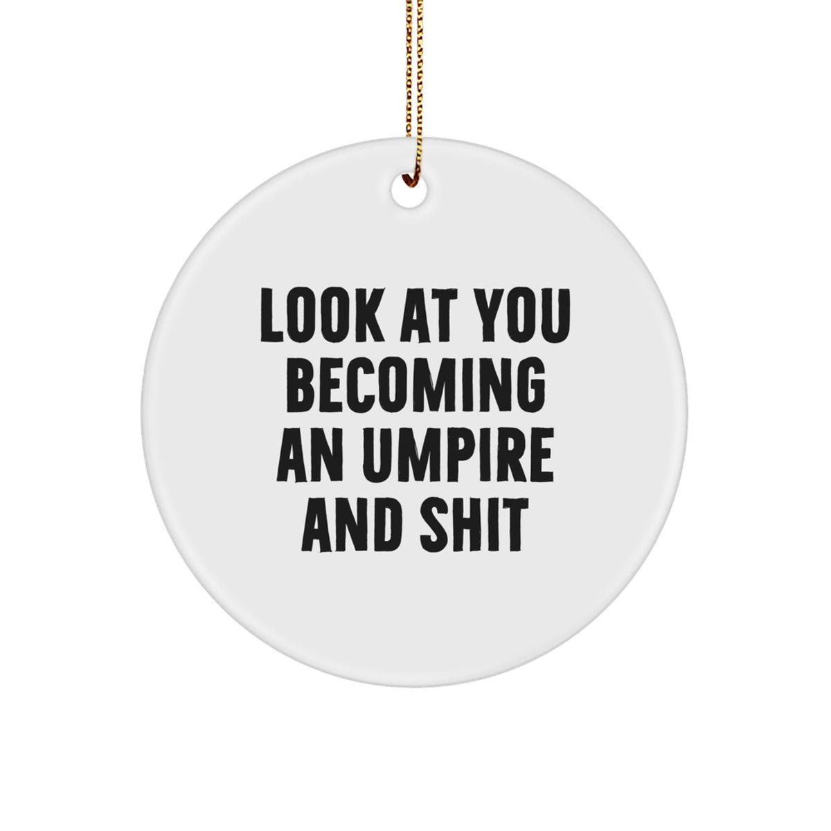 Umpire Circle Ornament Christmas Gift for Coworkers Surprise Idea - Image 1
