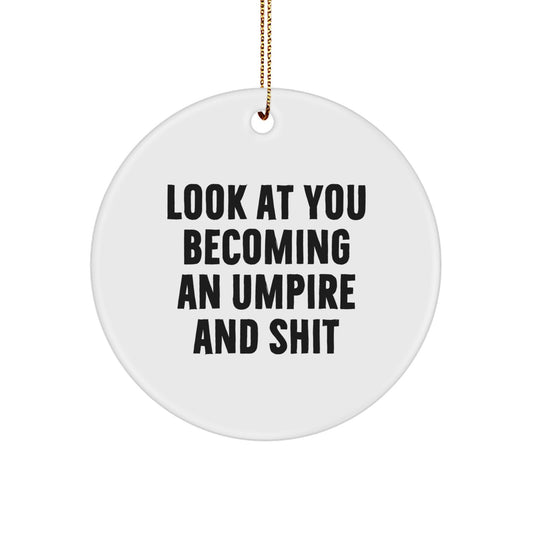 Umpire Circle Ornament Christmas Gift for Coworkers Surprise Idea - Image 1
