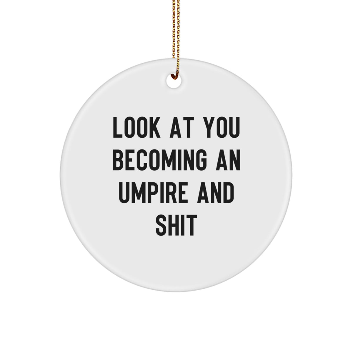 Umpire Christmas Ornament Gift for Kids - Look At You Becoming An Umpire - Image 1