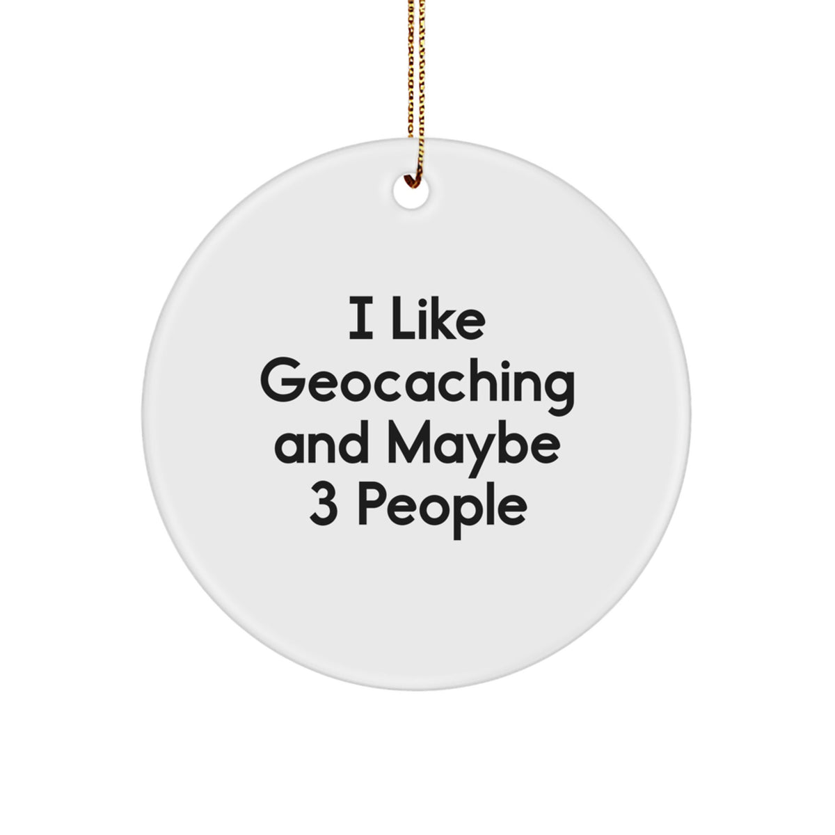 Playful Geocaching Christmas Ornament Gift for Friends - Image 1