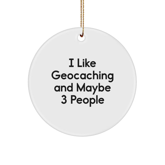 Playful Geocaching Christmas Ornament Gift for Friends - Image 1