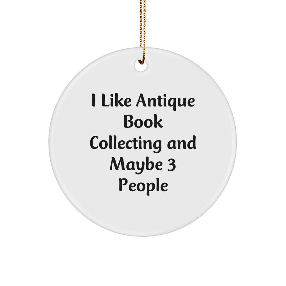 Antique Book Collecting Christmas Ornament Gift for Family, Treasure - Image 1