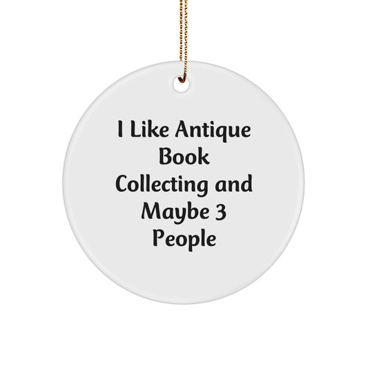Antique Book Collecting Christmas Ornament Gift for Family, Treasure - Image 1