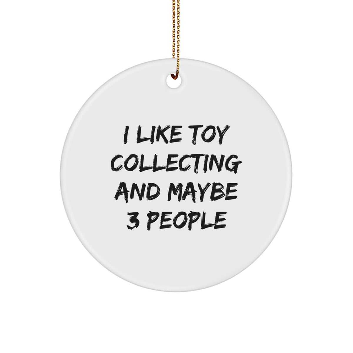Favorite Toy Collecting Christmas Ornament Gift for Kids - I Like 3 - Image 1