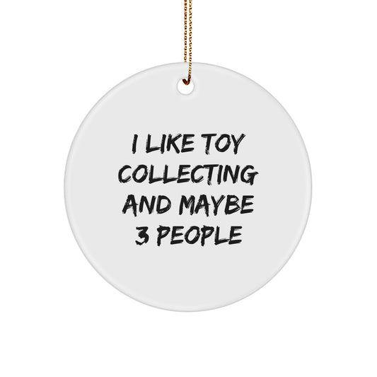 Favorite Toy Collecting Christmas Ornament Gift for Kids - I Like 3 - Image 1