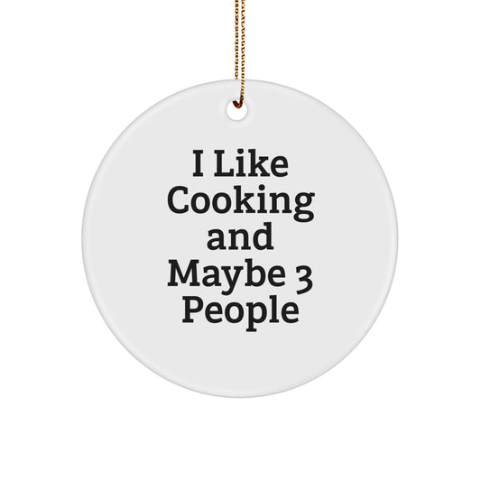 Favorite Cooking Christmas Ornament Gift for Kids - I Like Cooking And - Image 1