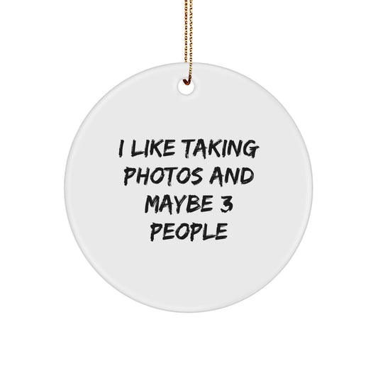 Christmas Ornament Lighthearted Taking Photos Gift for Kids & Favorite - Image 1