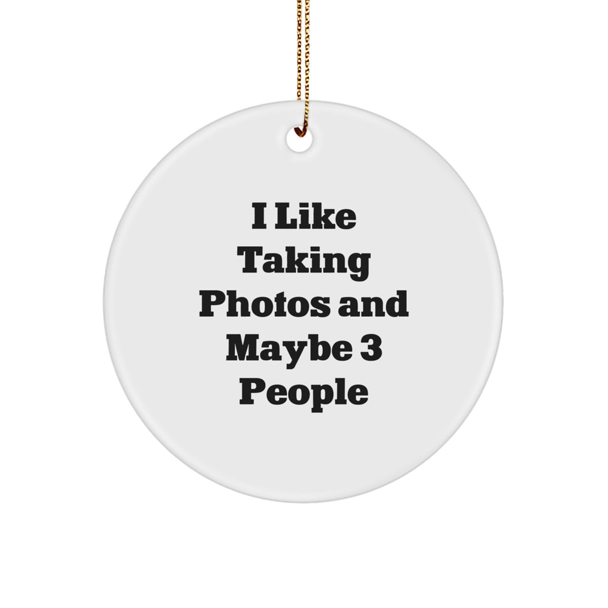 Christmas Ornament Lighthearted Taking Photos Gift for Coworkers - Image 1