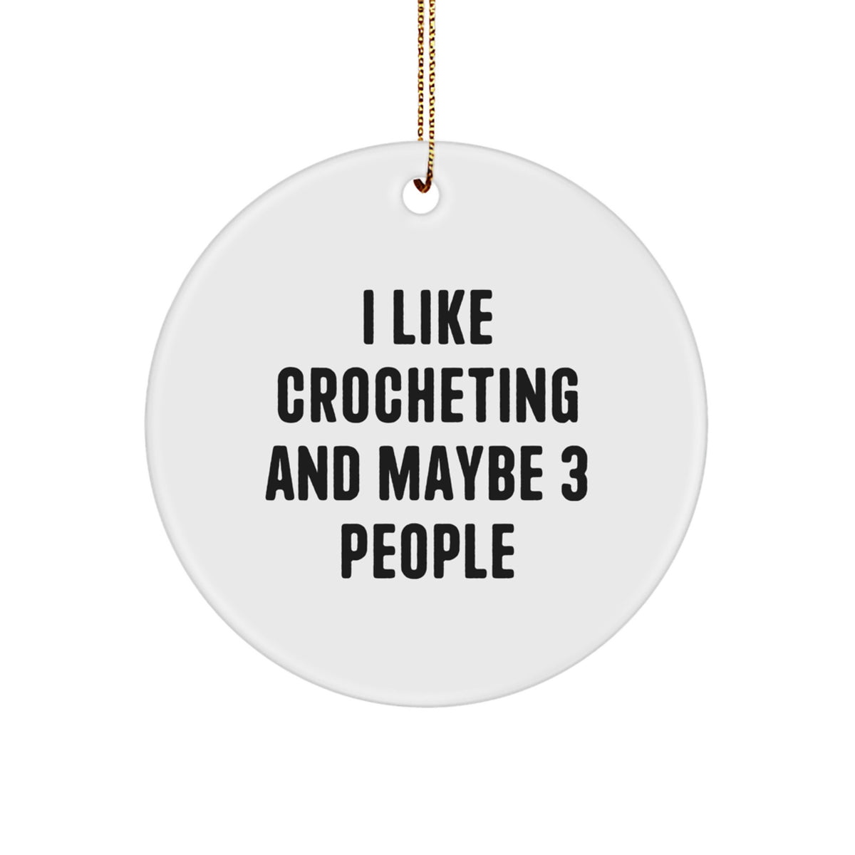 Crocheting Keepsake Christmas Ornament for Him Gift - Image 1