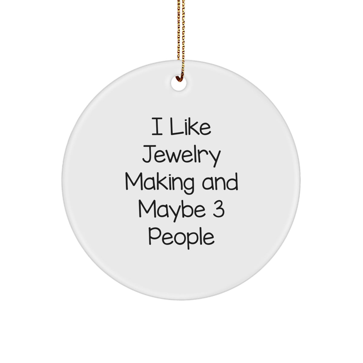 Jewelry Making Circle Ornament Novelty for Friends – Christmas Unique Gift - Image 1