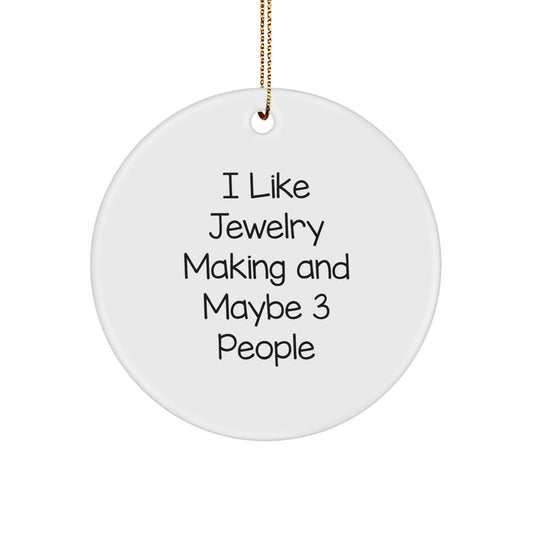 Jewelry Making Circle Ornament Novelty for Friends – Christmas Unique Gift - Image 1