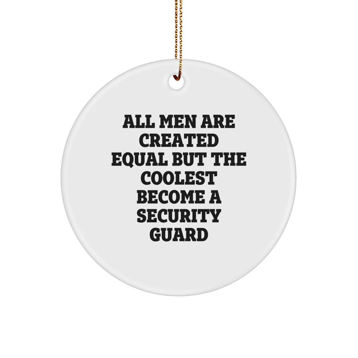 Christmas Gift for Her Security Guard Ornament Present - Image 1