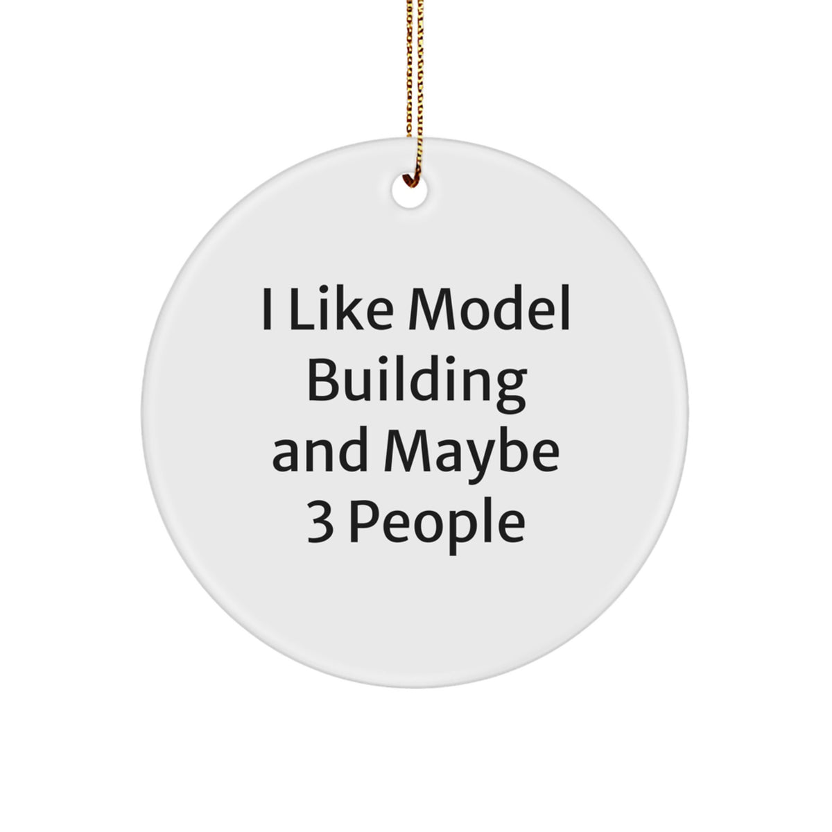 Whimsical Novelty Model Building Christmas Ornament for Friends Gift - Image 1