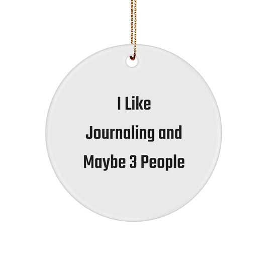 Journaling Christmas Ornament Gift A Quirky Idea for Coworkers - Image 1