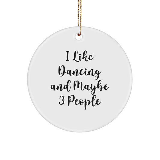 Dancing Christmas Ornament Gift for Family - Treasure, I Like Dancing - Image 1