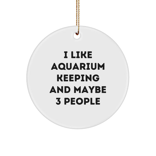 Favorite Aquarium Keeping Circle Ornament for Kids Christmas Gift - Image 1