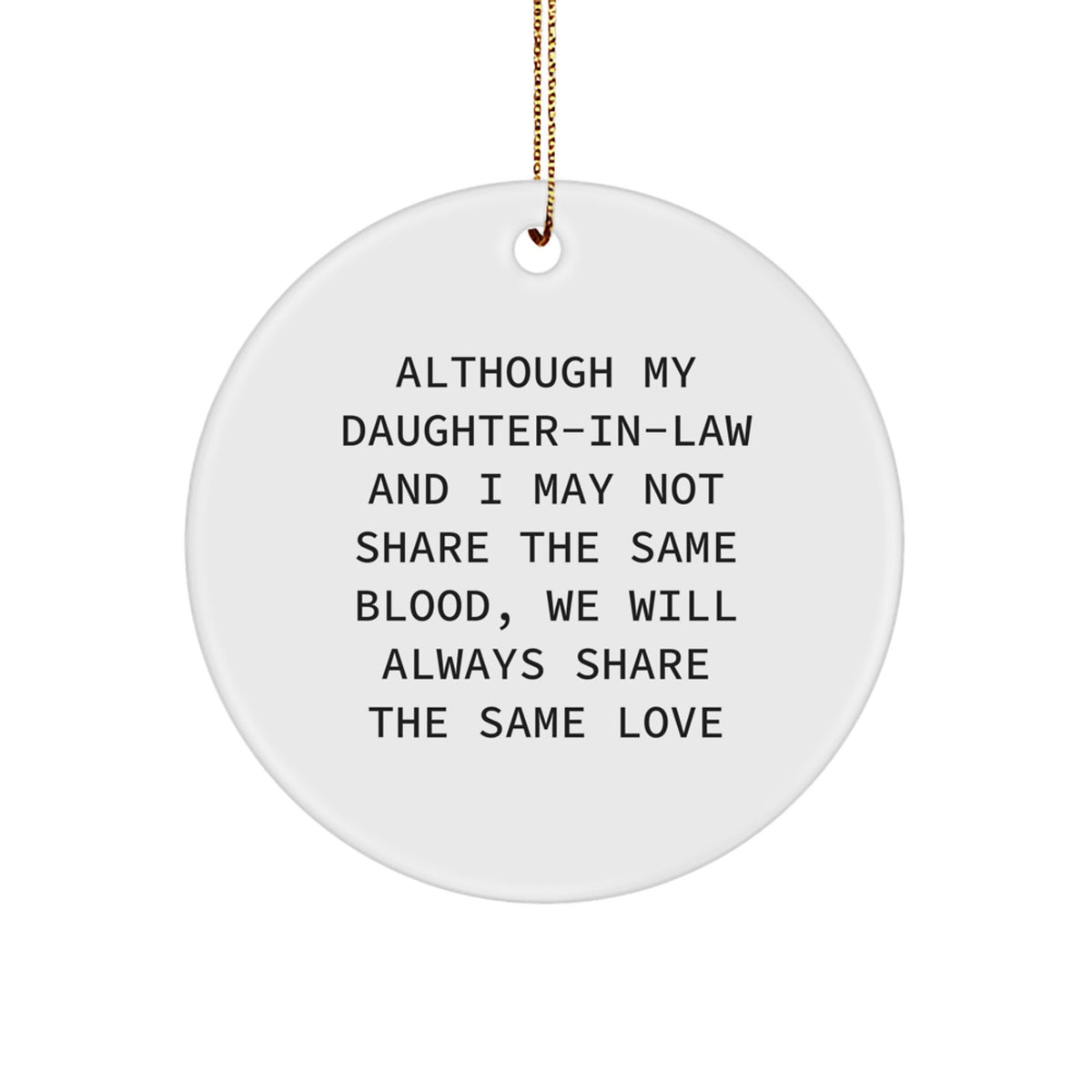 Favorite Daughter-in-law Circle Ornament Christmas Gift for Kids Joyful - Image 1