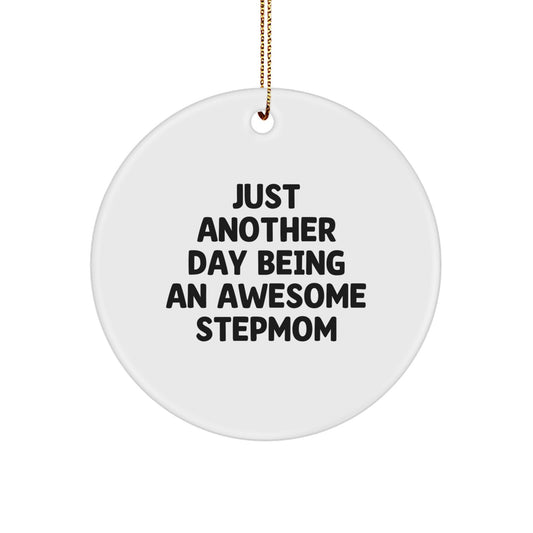 Playful Stepmom Christmas Ornament for Friends Gift - Image 1