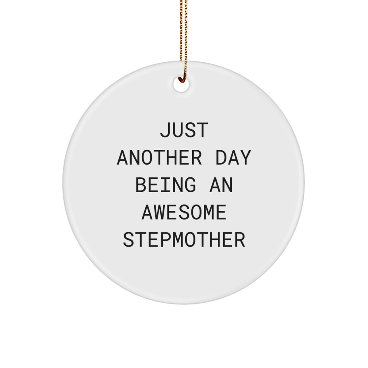 Playful Stepmother Christmas Ornament Gift for Friends - Image 1