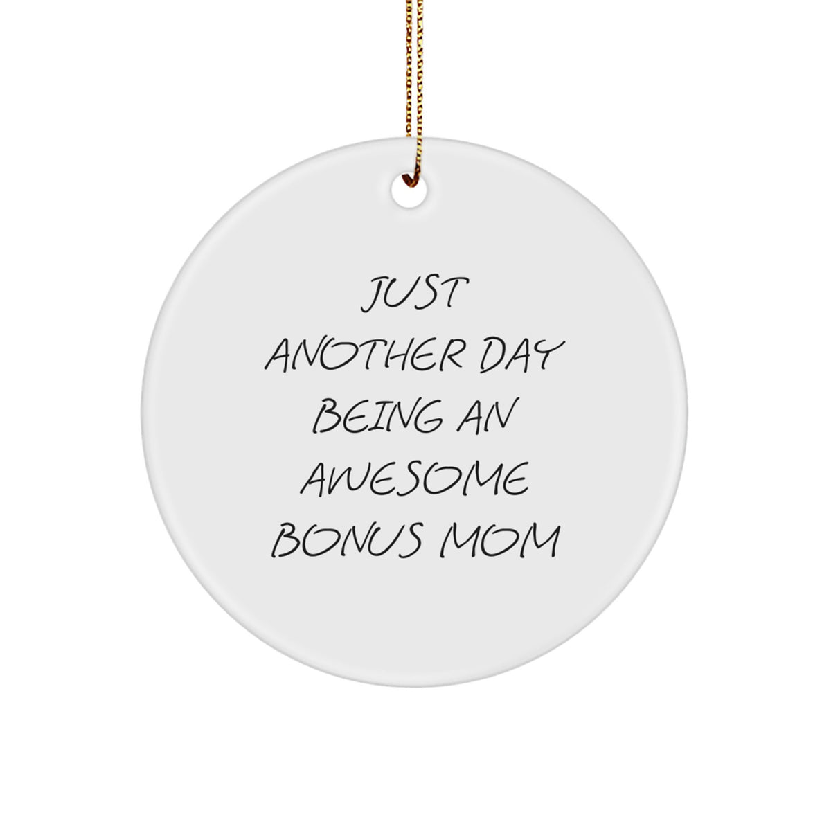 Christmas Ornament Gift A Playful Tribute for a Wife, Awesome Bonus Mom - Image 1