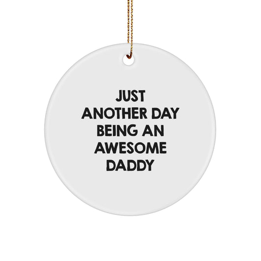 Playful Daddy Christmas Ornament for Friends Gift - Image 1