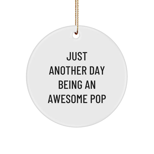 Funny Pop Circle Ornament Gifts from Friends for Pop Lovers Christmas Unique Gifts - Image 1