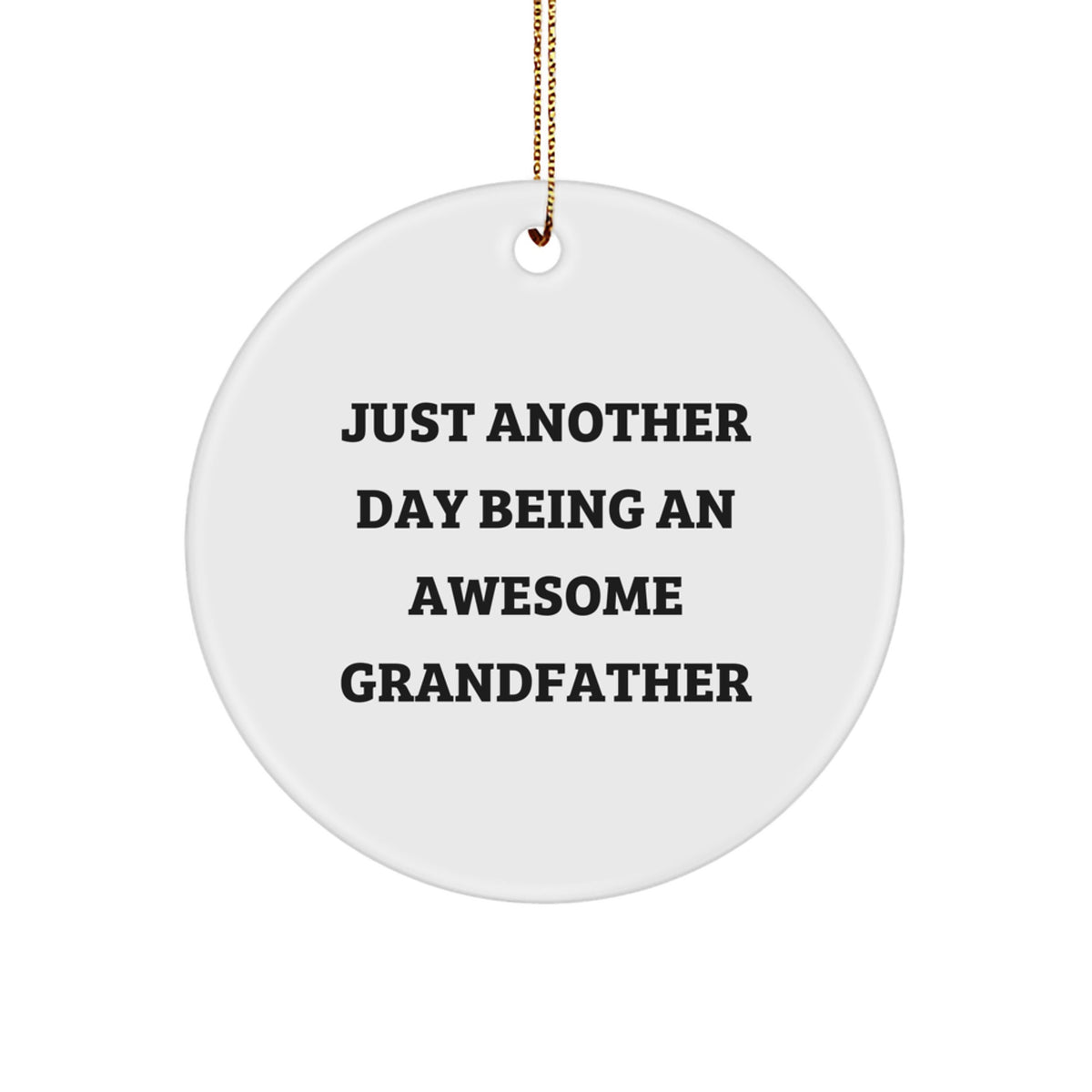Grandfather Christmas Ornament Gift for a Son - Treasure Just Another - Image 1