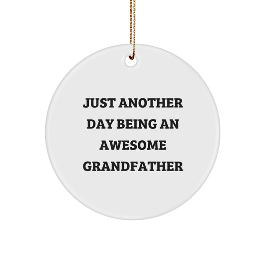 Grandfather Christmas Ornament Gift for a Son - Treasure Just Another - Image 1
