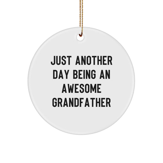 Christmas Gift A Joyful Christmas Ornament for a Grandfather - Just - Image 1