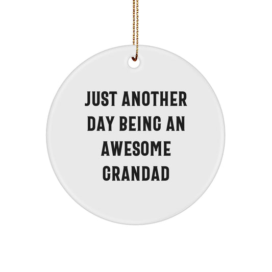 Grandad Keepsake Christmas Ornament for Him Gift - Image 1