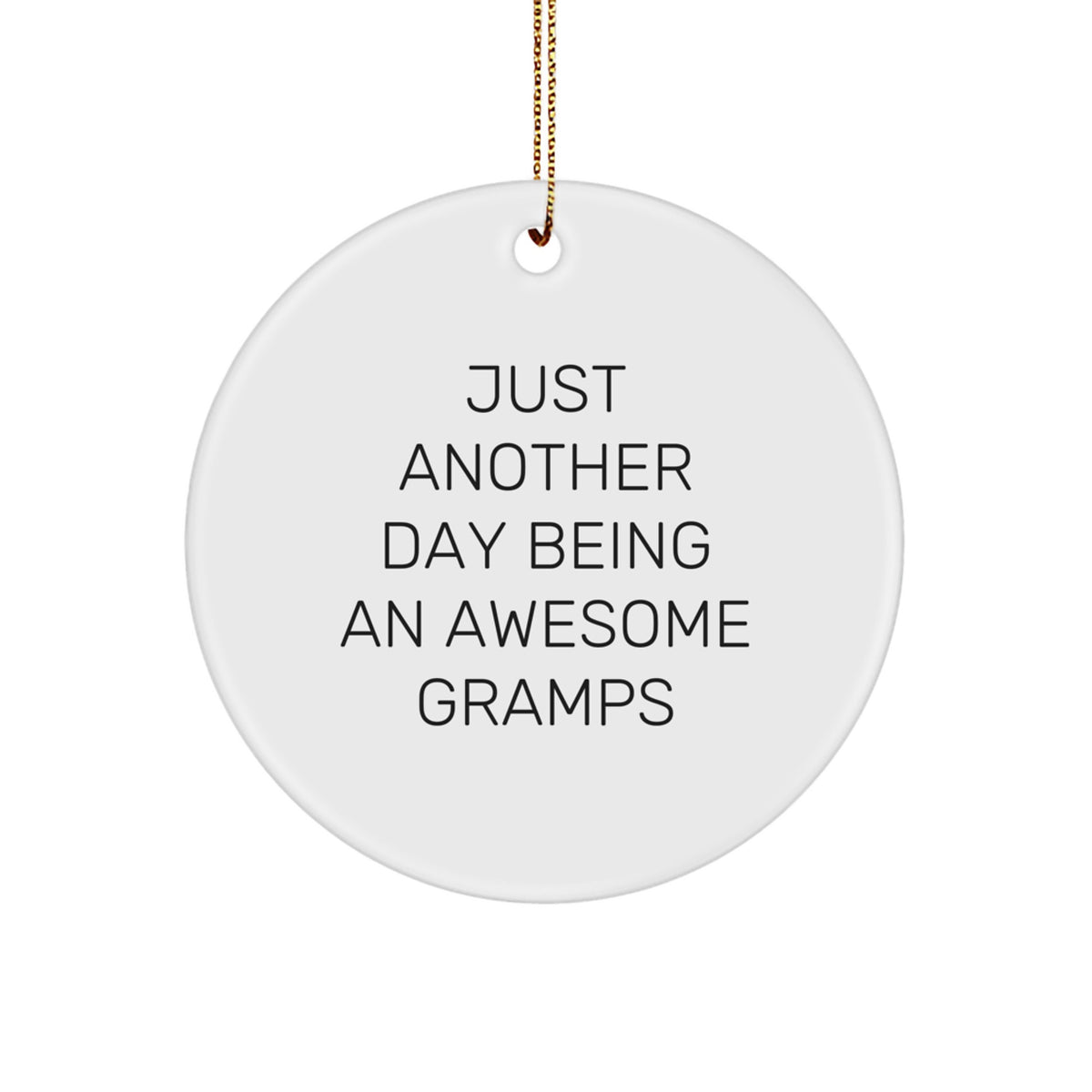 Gramps Keepsake Christmas Ornament for Him Gift - Image 1