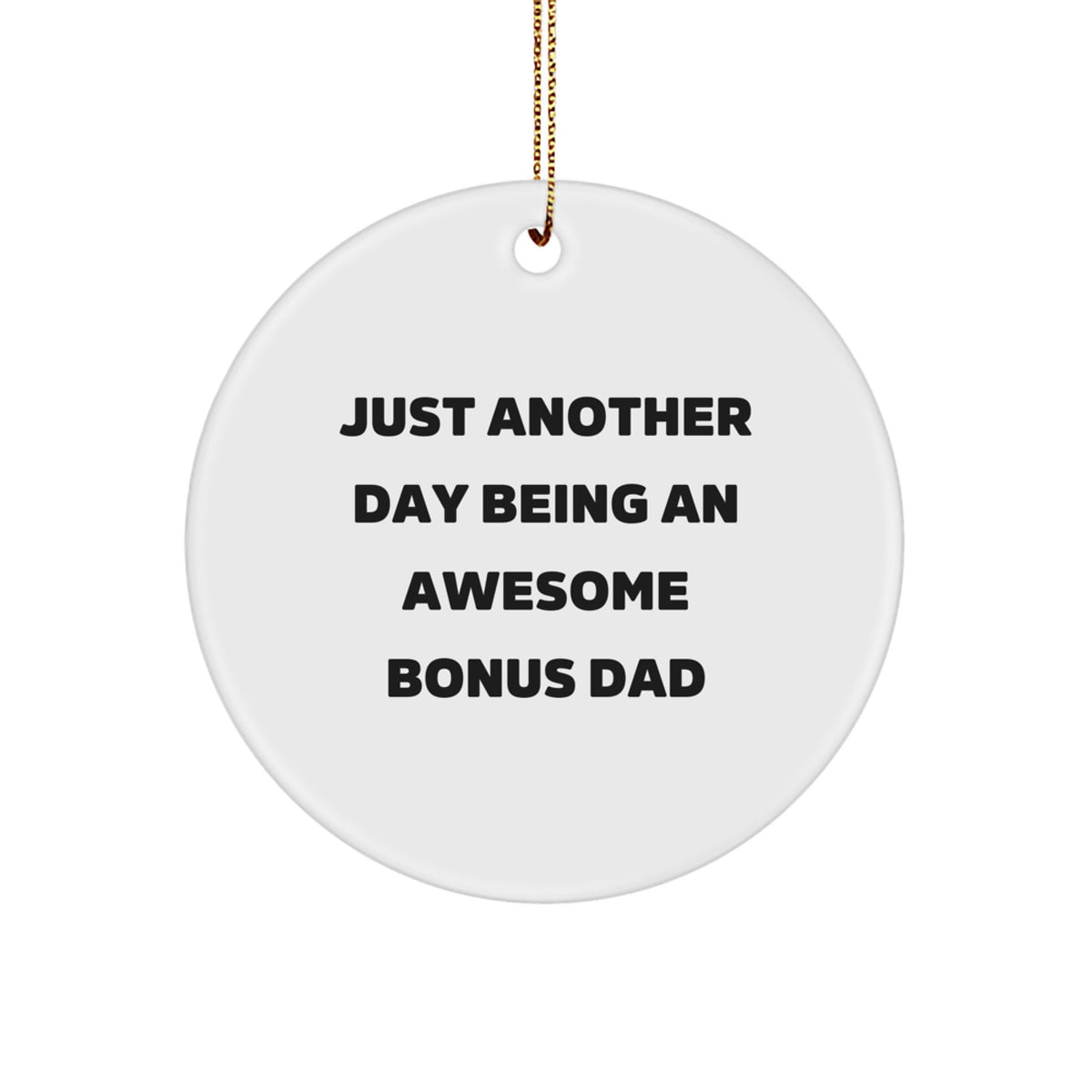 Bonus Dad Christmas Ornament for a Husband Gift Idea - Image 1