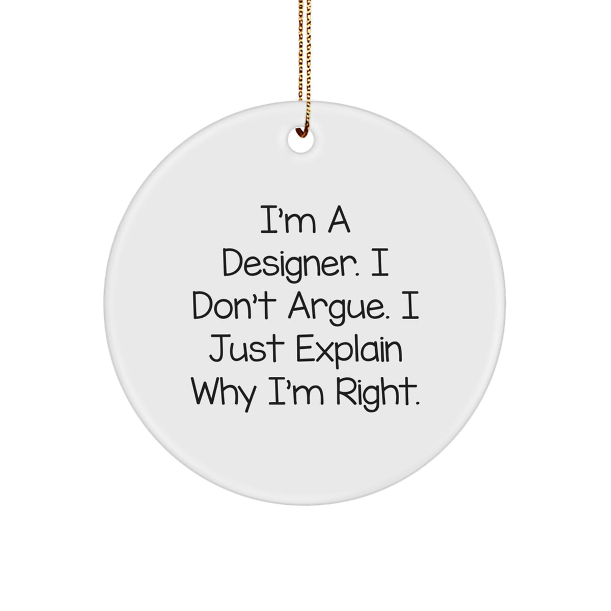 Designer Circle Ornament Favorite for Kids Christmas Gift - Image 1