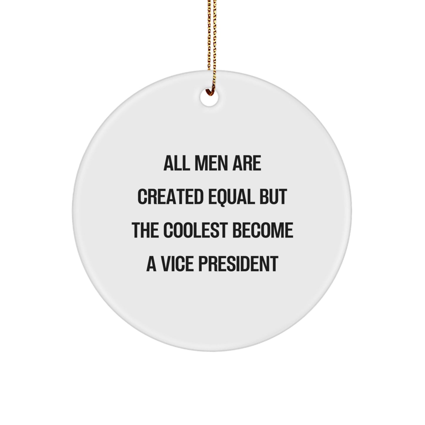 Funny Vice President Quote Gifts for Men from Family, Best Christmas Unique Ornaments for Desk or Office - Image 1