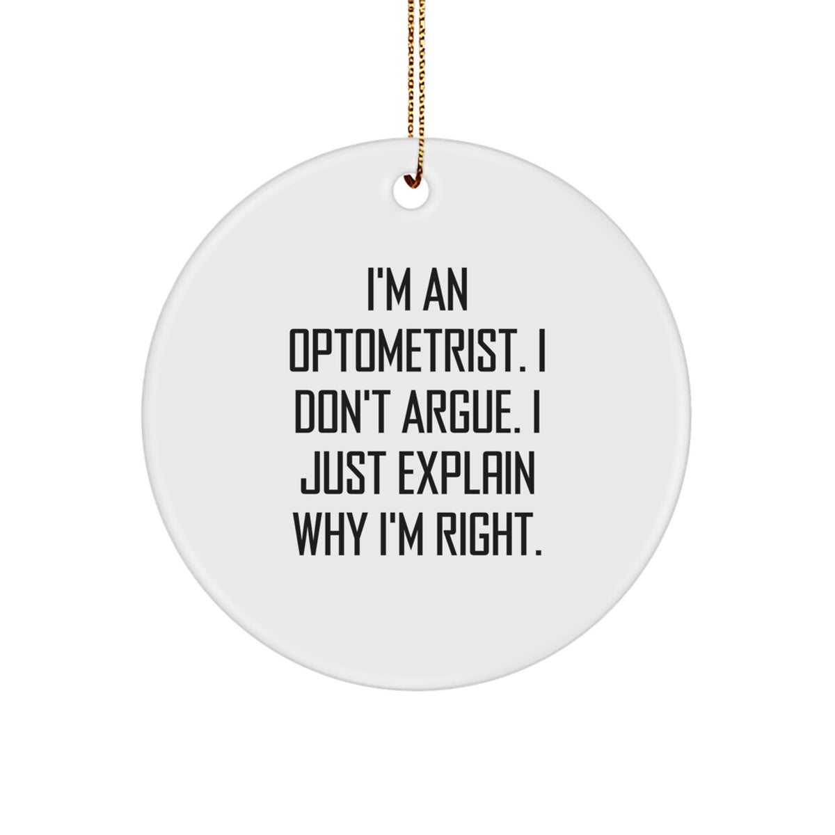 Christmas Gift Optometrist Surprise Ornament for Teens - Image 1