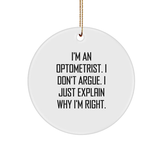 Christmas Gift Optometrist Surprise Ornament for Teens - Image 1