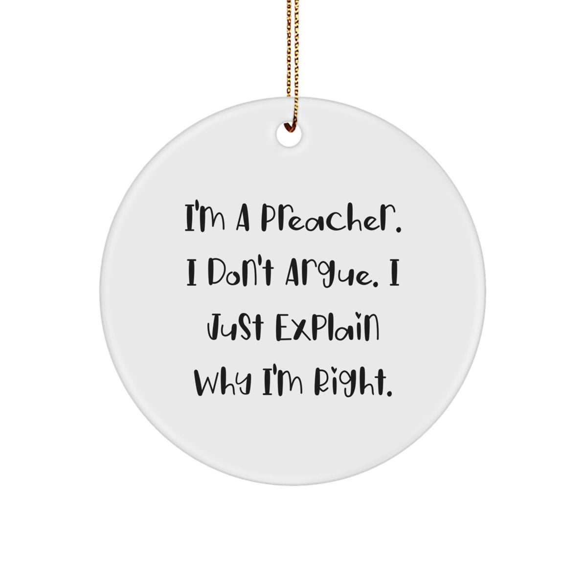 Christmas Gift Surprise Preacher Ornament for Teens - Image 1